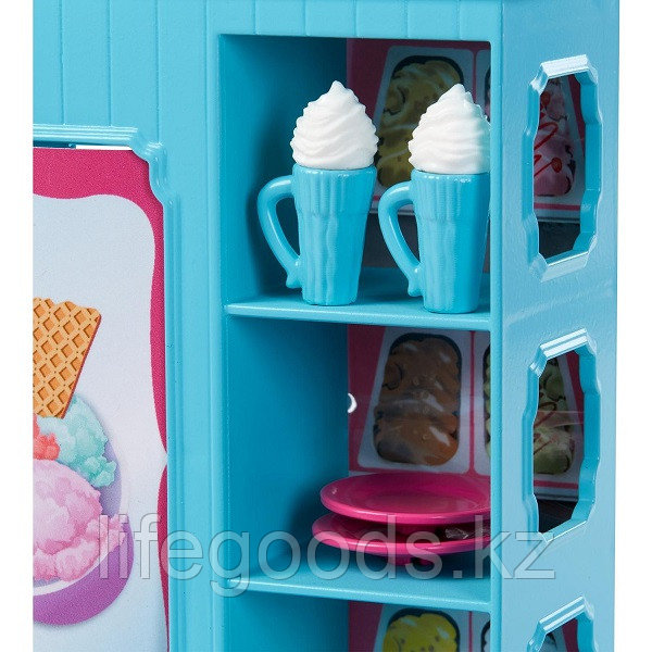 Mattel Barbie GBK87 Барби Игровой набор Магазин кафе мороженое с куклой Барби и Челси - фото 8 - id-p95638213