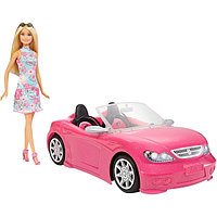 Mattel Barbie FPR57 Барби Кукла Барби в платье с розовым кабриолетом