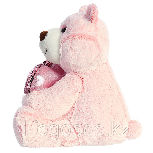 Aurora 190114A Аврора Медведь Большое сердце розовый 30 см. - фото 5 - id-p95639720