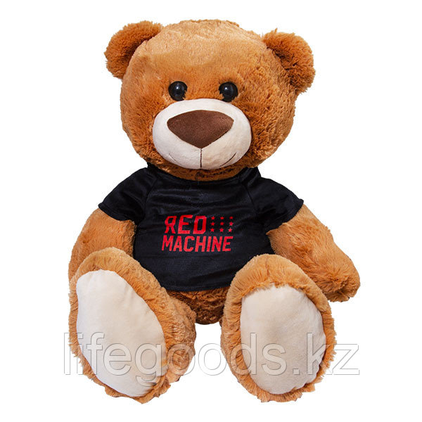 SOFTOY 1251/BL/65 Медведь в черной футболке 65 см. - фото 1 - id-p95639739