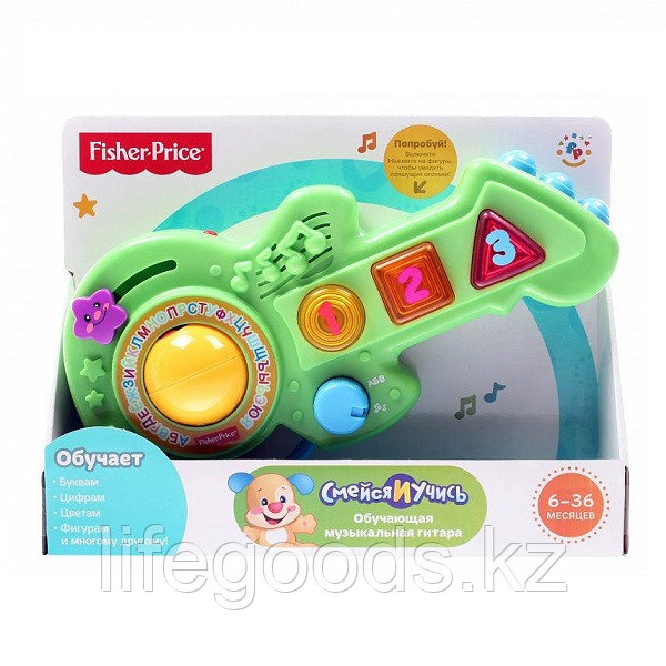 Mattel Fisher-Price BFY40 Фишер Прайс Обучающая гитараСмейся и учись" - фото 2 - id-p95636544