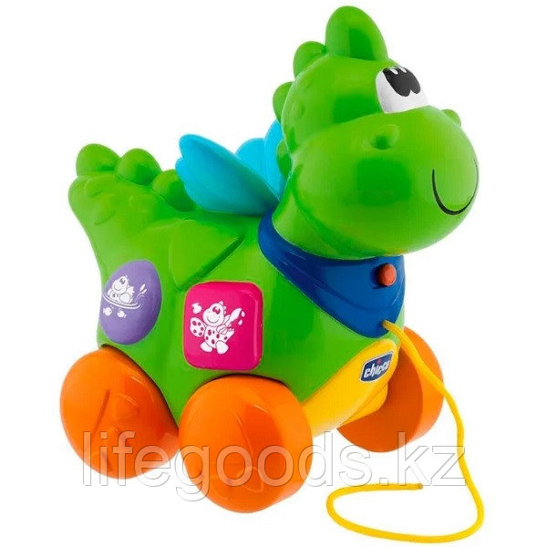 CHICCO TOYS 69033 Говорящий дракон на колесиках (рус/англ) с 9 месяцев - фото 2 - id-p95636570