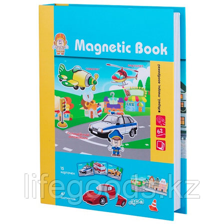 Magnetic Book TAV032 Развивающая играВеселый транспорт", фото 2