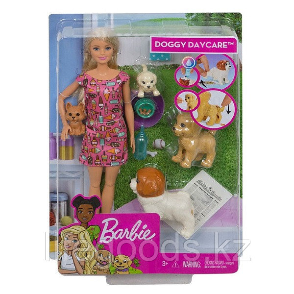 Mattel Barbie FXH08 Барби и щенки - фото 8 - id-p95638288