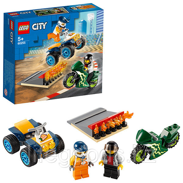 LEGO City 60255 Конструктор ЛЕГО Город Turbo Wheels Команда каскадёров - фото 1 - id-p95636625