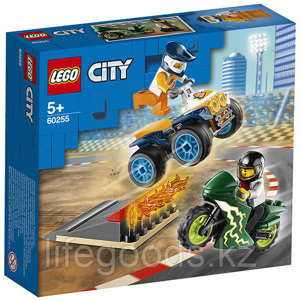 LEGO City 60255 Конструктор ЛЕГО Город Turbo Wheels Команда каскадёров - фото 3 - id-p95636625