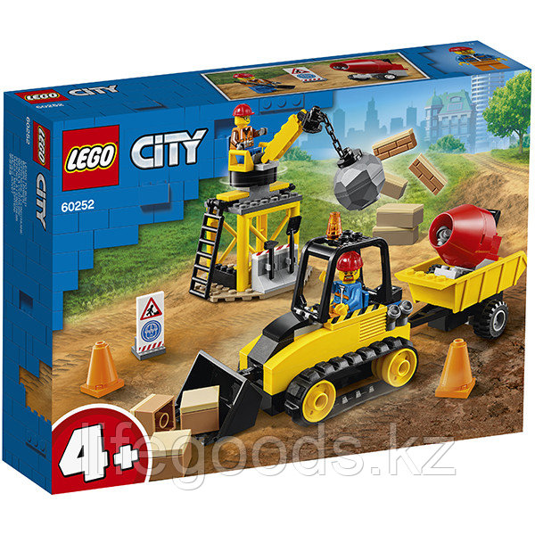 LEGO City 60252 Конструктор ЛЕГО Город Great Vehicles Строительный бульдозер - фото 4 - id-p95636636