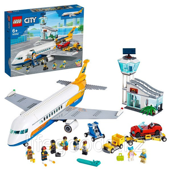 LEGO City 60262 Конструктор ЛЕГО Город Airport Пассажирский самолёт - фото 1 - id-p95636639