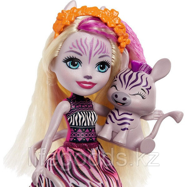 Mattel Enchantimals GTM27 Кукла Enchantimals дополнительная с питомцем Зейди Зебра и Реф - фото 7 - id-p95638345