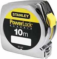 STANLEY, 0-33-442, РУЛЕТКА "POWERLOCK" С ПЛАСТМАССОВЫМ КОРПУСОМ, 10M