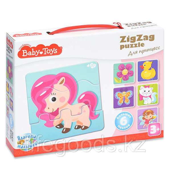 BABY TOYS TD02503 Пазлы макси ЗИГЗАГДля принцесс", (18 эл.) - фото 1 - id-p95639952