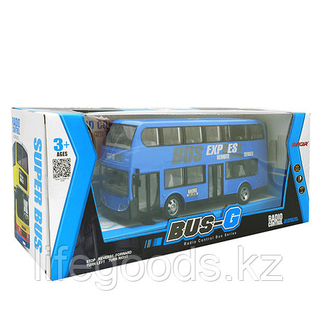 HK Industries 666-691AB Автобус двухэтажный синий, р/у, фото 2