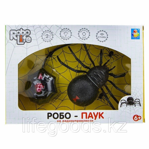 1toy T19034 RoboLife игрушкаРобо-паук" (свет, звук, движение) на р/у - фото 2 - id-p95637709
