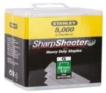 STANLEY, 1-TRA708-5T, СКОБА ДЛЯ СТЕПЛЕРА "HEAVY DUTY" ТИП “G” (4/11/140) 12ММ/ 1/2" Х 5000ШТ. EU