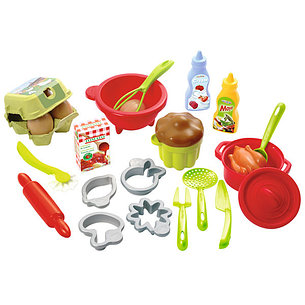 Ecoiffier 2617S Набор посудки с продуктами - 26 предметов, фото 2