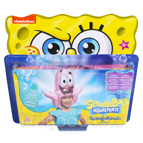 SpongeBob EU690602 Шляпа надувная в виде персонажа (Патрик) - фото 3 - id-p95638587