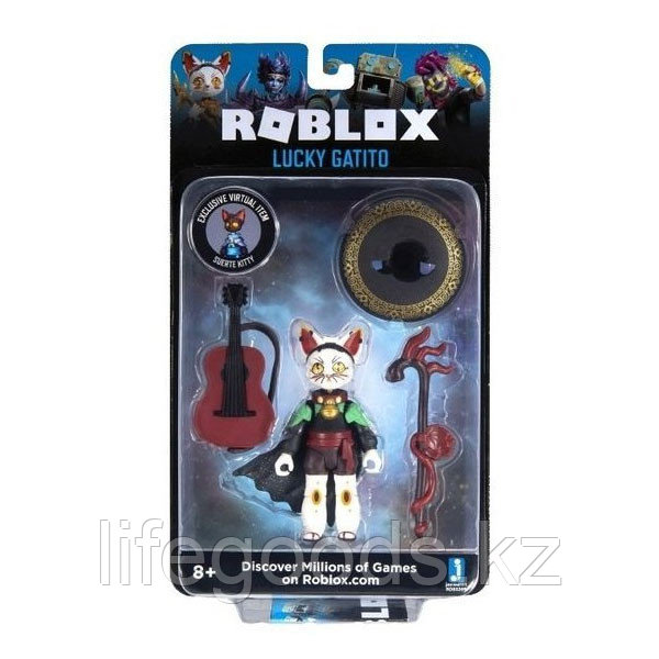 Roblox ROB0269 Фигурка героя Lucky Gatito (Imagination) с аксессуарами - фото 2 - id-p95640240