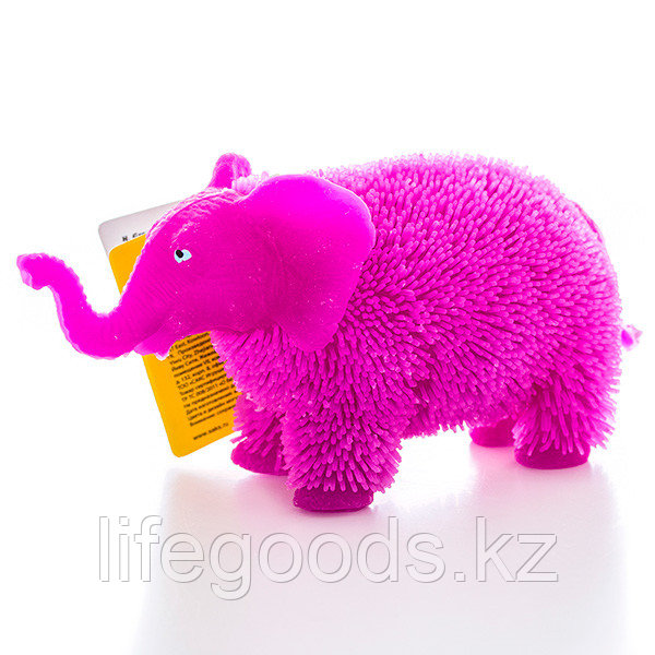HGL SV11190 Фигурка слон с резиновым ворсом с подсветкой (в ассортименте) - фото 1 - id-p95640410