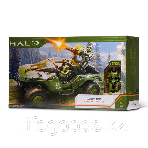 HALO HLW0016 Фигурка героя Master Chief 3.75" с Warthog и аксессуарами - фото 6 - id-p95640431