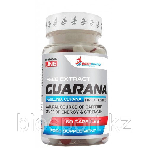 WestPharm, Guarana 500 мг, 60 капсул