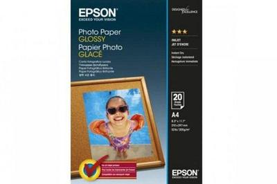 Бумага Epson A4, 200г/м2, 20 листов, глянцевая