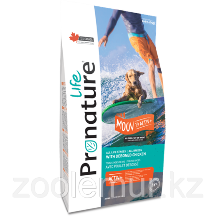 Pronature Life MOOV Active корм для щенков и собак с курицей, 11,3кг