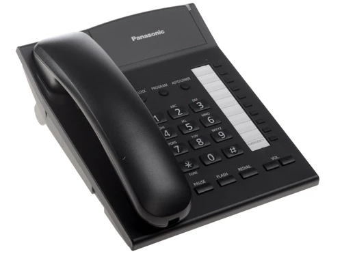 Телефон проводной Panasonic KX-TS2382RUB, черный