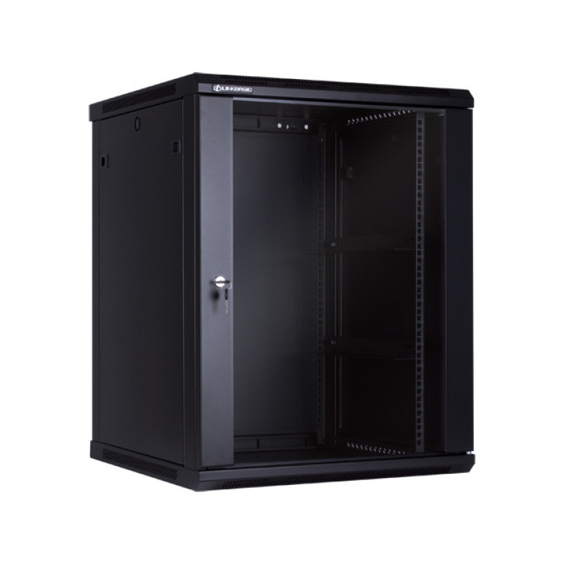 15U Телекоммуникационный шкаф настенный, 600*600*766, цвет чёрный LinkBasic - фото 1 - id-p95666011