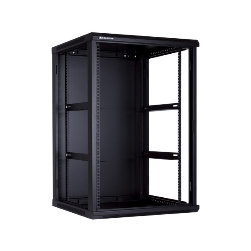 Телекоммуникационный шкаф 18U настенный, 600*600*901, цвет чёрный LinkBasic - фото 2 - id-p95666012