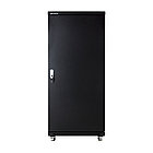 Шкаф напольный 27U, 600*800*1400, цвет чёрный, передняя дверь стеклянная LinkBasic, фото 3
