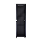 Серверный шкаф Linkbasic 42U, NCB 600*600*2000 Напольный, цвет чёрный, передняя дверь стеклянная, ПУСТОЙ, фото 3