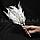 Искусственная ветка зимняя перья белая 40 см, фото 2