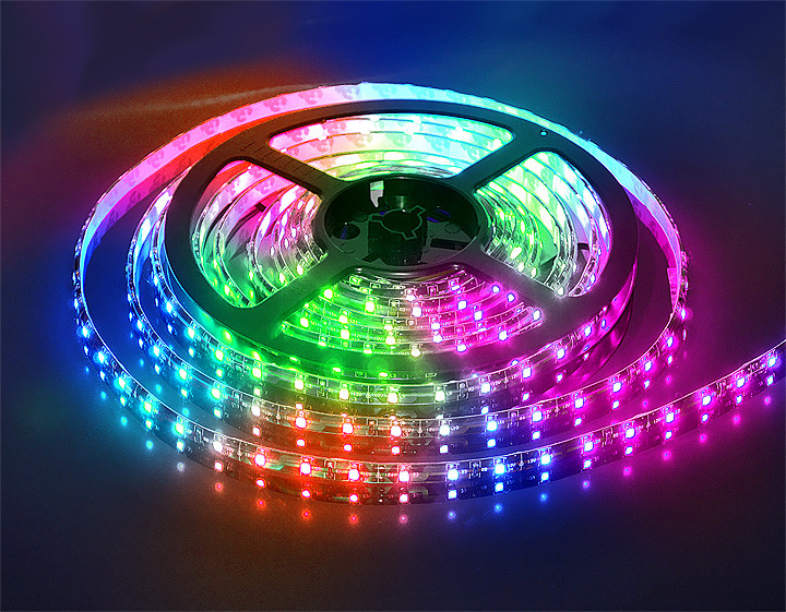 Не влагозащищенная светодиодная лента 5050, 60 Д/М (IP33), Цвет - RGB
