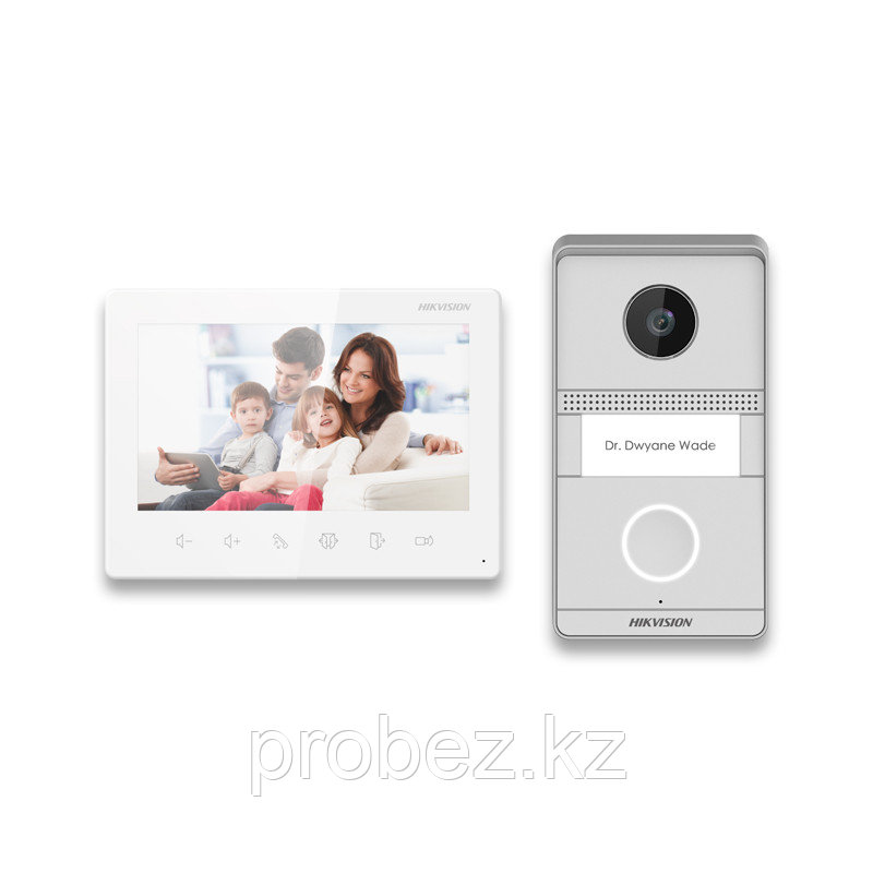 Hikvision DS-KIS101-P/Surface Комплект DS-KV1101-ME2/Surface + DS-KH1200 (монитор 7“)