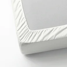 Простыня натяжная НАТТЭСМИН белый180x200 см ИКЕА, IKEA, фото 2