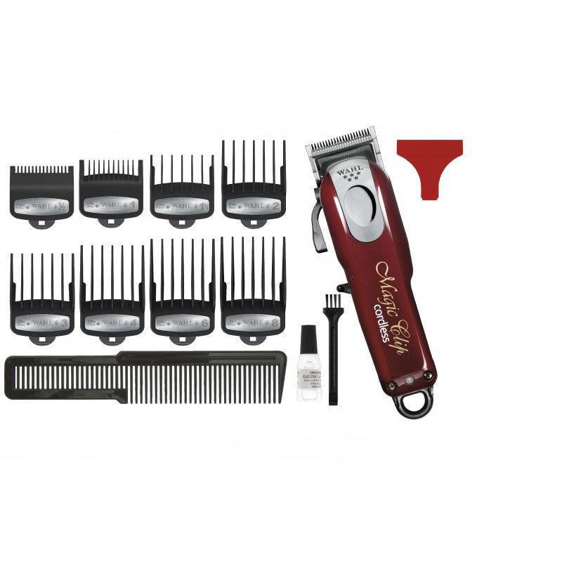 Машинка для стрижки волос Wahl Cordless Detailer Li хром-бургунди