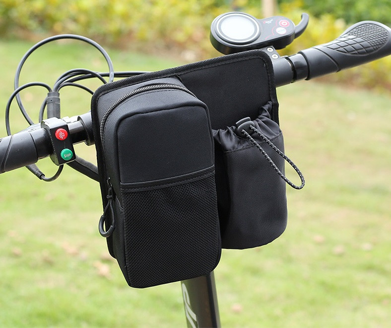 Четкая сумка на руль электросамоката или велосипеда с держателем воды. Kaspi RED. Рассрочка.