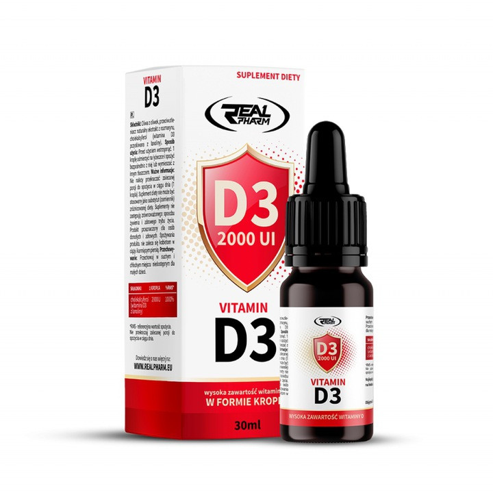 Капли REAL PHARM VITAMIN D3 2000iu, 30 мл