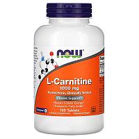 Витамины Now Foods, L-карнитин, 1000 мг, 100 таблеток
