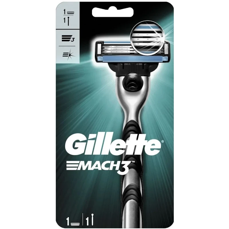 Бритвенный станок Gillette Mach3, 1 сменная кассета - фото 1 - id-p91851080