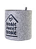 Органайзер для хранения "Кашпо "Home Sweet" Дом", светло-серый, 30х30х30см, 18л, фото 2