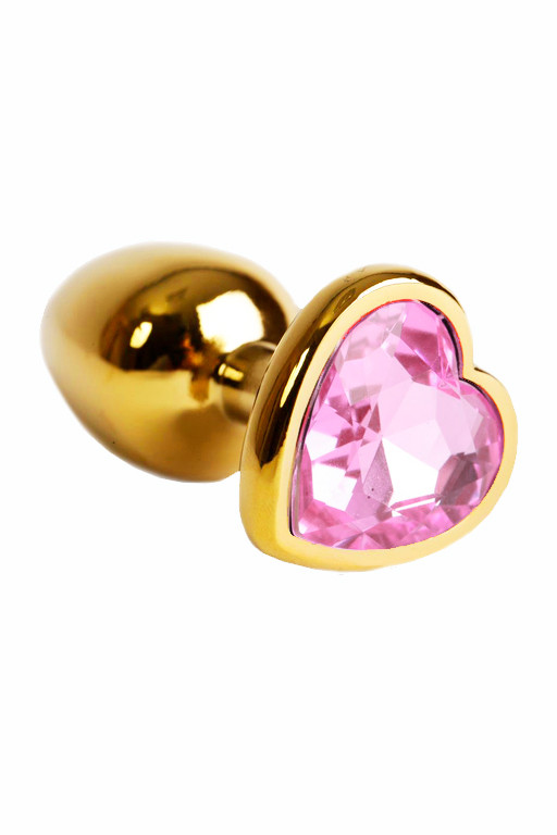 Золотая пробка с кристаллом в виде сердца Elite от Kanikule, 2,6 см