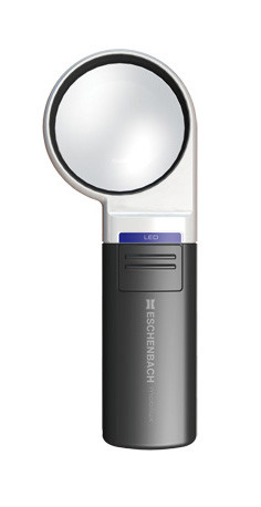 Лупа на ручке асферическая Eschenbach Mobilux LED 3x, 60 мм, с подсветкой