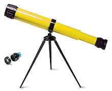 Телескоп детский настольный Navir 15x c дополнительной линзой на 25x, желтый
