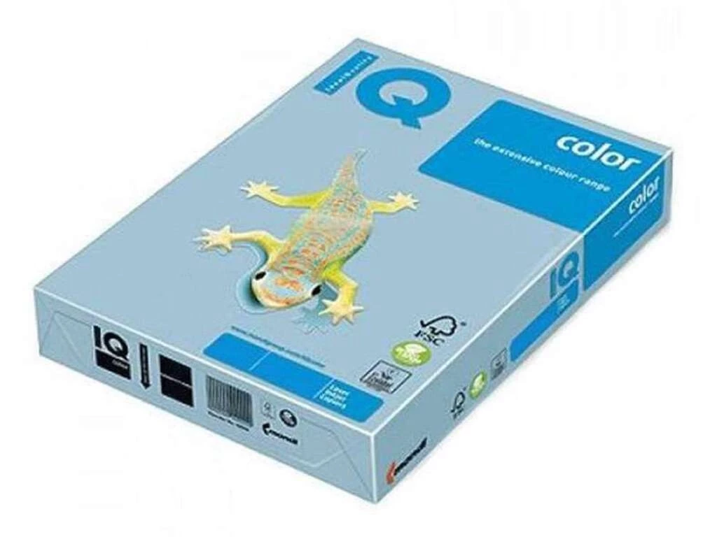 Бумага цветная IQ Color, А4, 80 г/кв.м., 500 л., голубой MB30