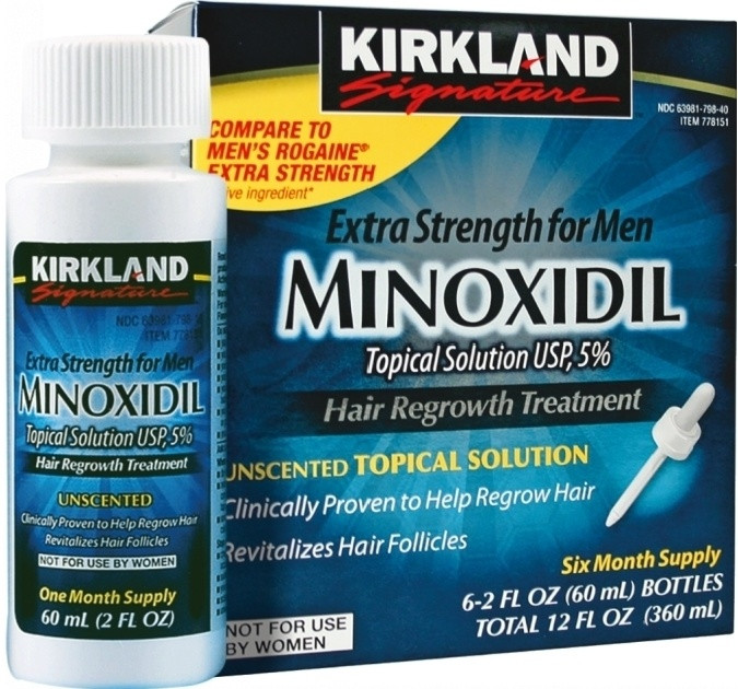 Набор по уходу за волосами Kirkland Minoxidil Мужской 60 мл - фото 1 - id-p95719555