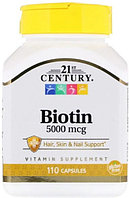 Витамины 21st Century Biotin 5000 мкг 110 таблеток