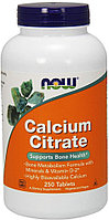 Витамины Now Calcium Citrate 250 таблеток