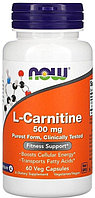 ББҚ NOW L-карнитин 500 мг №60
