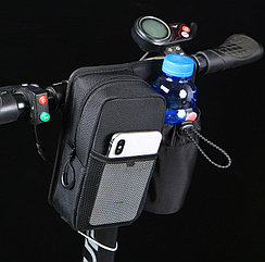 Нужная сумка на руль электросамоката или велосипеда с держателем воды. Kaspi RED. Рассрочка.